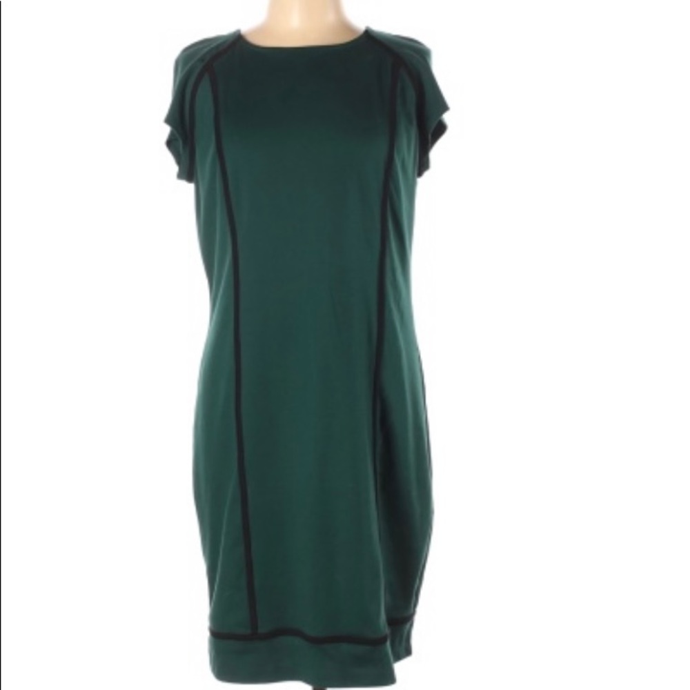 Emerald green pencil dress